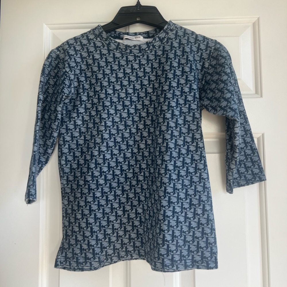 Vintage Christian Dior quarter sleeve top